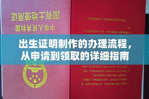 彰武出生证明制作的办理流程，从申请到领取的详细指南
