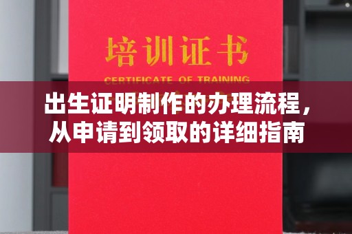 彰武出生证明制作的办理流程，从申请到领取的详细指南