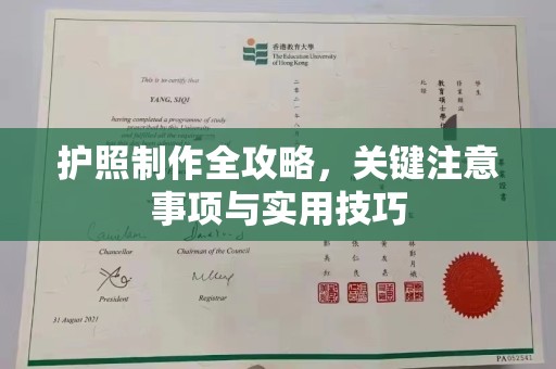 彰武护照制作全攻略，关键注意事项与实用技巧