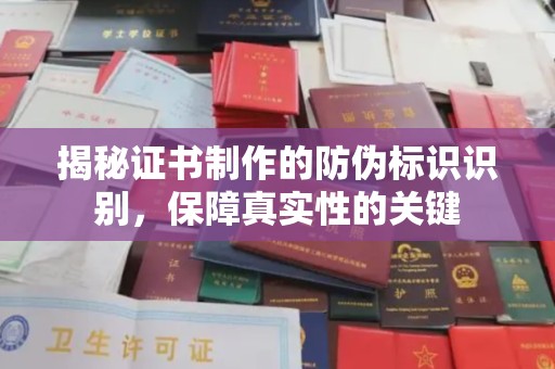 彰武揭秘证书制作的防伪标识识别，保障真实性的关键