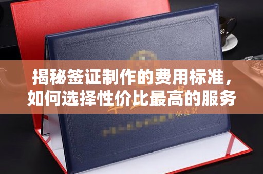 彰武揭秘签证制作的费用标准，如何选择性价比最高的服务？