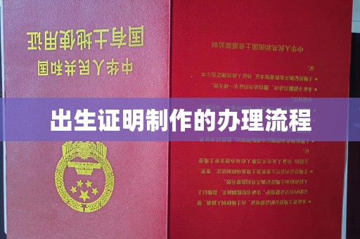 彰武出生证明制作的办理流程